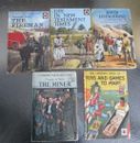 5 Vintage Ladybird Books The Miner Toys and Games to Make The Fireman more