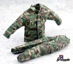 Conjunto de uniformes de combate de camuflaje de 1/6 hombres soldados jungla F 12"" figura