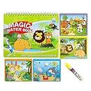 Sipobuy Magic Water Drawing Book Agua Libro para Colorear Doodle con Magic Pen Tablero de Pintura para niños Educación Dibujo Juguete (Animal World)