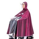 Poncho de lluvia unisex impermeable para silla de ruedas para silla de ruedas y scooter de movilidad en bicicleta