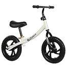 FRAXIER Balance Learning Bicycle, Bike for Kids, Ages 1.5 to 6 Years. (White)