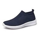 Raoendis Men's Casual Shoes Lightweight Breathable Sneakers Athletic Walking Shoes for Men Navy Blue Size 10.5