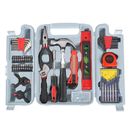 Tool Kit - 132 Heat-Treated Pieces with Carrying Case - Essential Steel Hand Tool and Basic Repair Set for Homes by Stalwart