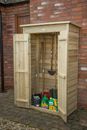 Garden Tool Store - Pent Roof Tall Patio Wooden Pressure Treated Garden Storage