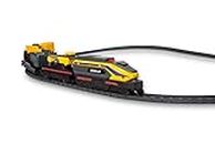 CAT® Construction Little Machines Power Tracks Train Set, 16 pieces including Motorized Train with lights & sounds, 2 mini vehicles, magnetic crane, 8 piece track. For children aged 3+