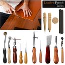 27/48pz Set di strumenti per cucire a mano artigianato in pelle set di strumenti per cucire fai da te intaglio ale ditale