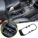 For 18-23 Jeep Wrangler JL Carbon Fiber Inner Front Water Cup Holder Trim Covers