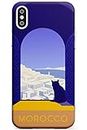 Cartel del Viaje del Vintage de Marruecos Slim Funda para iPhone XS MAX TPU Protector Ligero Phone Protectora con Pasión De Viajar Vacaciones Fiesta