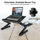 Klappbarer Laptop Schreibtisch Tisch Bett verstellbar Tragbarer Computer Ständer Tablett Möbel