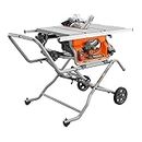 RIDGID 15 Amp 10 in. Portable Pro Jobsite Table Saw with Stand (Reed) Orange R4514
