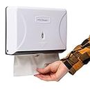 Mind Reader Multi-Fold Paper Towel Dispenser, Paper Towel Holder, 3.75 in. L x 10.5 in. W x 14 in. H, White