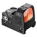 CVLIFE Motion Awake Red Dot Scope for RMR Cut Footprint, Shockproof and Waterproof Mini Red Dot, Red Dot with Adapter Plate for MOS and 21mm Picatinny Base