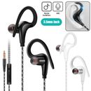 In-Ear Wired Sport Running Earphone Earbuds Over ear Hook Headphone 3.5mm w/MIC