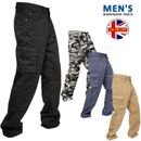 Pantalones de trabajo de carga para hombre ejército de carga camuflaje combate informales calce relajado pantalones