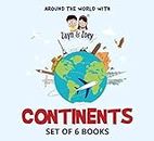 Zayn and Zoey Story Books for Kids: Continents - Set of 6 Educational Books (America, South Asia, Africa, North America, Australia, Europe) - Children's Early Learning Picture Books for 2+ Year Olds
