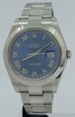 Rolex ref 116300 Steel Automatic 41mm Blue Dial Oyster Perpetual Datejust II