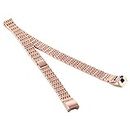Mosger YHM for Fitbit Alta Stainless Steel Replacement Wrist Strap Watchband (Black) (Color : Rose Gold)