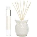 HG Global Aromatherapy Lavender Diffuser Oil w/ White Ceramic Owl Farmhouse Bottle & Reed Sticks All In One | 10.24 H x 4.72 W x 3.54 D in | Wayfair