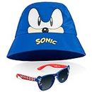 Sonic The Hedgehog Bucket Hat Summer Accessories Set Gamer Boys Hat Kids Boys Sonic Gifts for Boys Blue