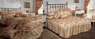 Ensemble couettes collection chambre de luxe Versailles couvre-lits rideaux + accessoires