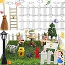 16 Pezzi Ornamento in Miniatura di Giardino Kit, Fiabesco Giardino Paesaggio in Miniatura, Attrezzi da Giardino in Miniatura, Miniatura Paesaggio in Miniatura Kit, per la decorazione del mini giardino