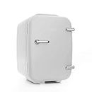 Countertop Mini Fridge - CAYNEL Mini Fridge Cooler and Warmer, (4Liter / 6Can) Portable Compact Personal Fridge, AC/DC Thermoelectric System, 100% Freon-Free Eco Friendly for Home, Office and Car (White)