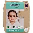 Bambo Nature Premium Eco Nappies, Eco-Labelled Sustainable Nappies, Enhanced Leakage Protection, Secure & Comfortable Baby Nappies, Secure & Comfortable - Size 4 Nappies (15-31lb/7-14 kg), Maxi, 24PK