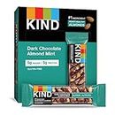 KIND Bars, Dark Chocolate Mint, Gluten Free, Low Sugar, 1.4oz, 12 Count