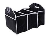 VedExpo Car Trunk Organizer, Collapsible, Heavy Duty, Boot Organiser Multipurpose Storage Box for SUV, (Black)