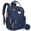 Diaper Bag Backpack RUVALINO Large Multifunction Travel Back Pack Maternity Baby Nappy Changing Bags (Peacock Blue)