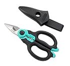 C.JET TOOL 6" Stainless Electrician Scissors Heavy Duty Professional for Aluminium Copper Soft Cable