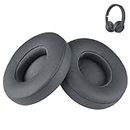 Esen Solo 3 Ear Pads Cushions Solo2 Earpads Accessories Replacement for Beats by Dre Solo3Solo 2 Wireless A1796B0534 Headphones, Made of Protein Leather Memory Foam (Grey)