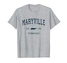 Maryville Tennessee TN Vintage Sports Design Navy Print T-Shirt