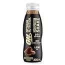 Optimum Nutrition High Protein Shake Bottles, Ready To Drink Post Workout Snack, Low Fat and No Added Sugar, Muscle Growth and Support, Chocolate, 12x330ml Packaging may vary