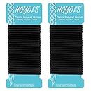 Ponytail Holders, No Metal Hair Bands for Women's Hair, Braided Hair Elastic Thick Tie for Girl Women Thick Hair 50 Court 2 x 1/8 Inch