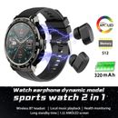 Smart Watch with HIFI TWS Bluetooth Earbuds Fitness Tracker For iPhone Android