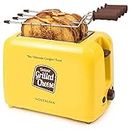 Nostalgia GCT2 Deluxe Grilled Cheese Sandwich Toaster with Extra Wide Slots, Yellow