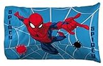 Jay Franco Marvel Spiderman Visages de Spidey Taie d'oreiller réversibles Enfant 50x70 cm, 100% Coton