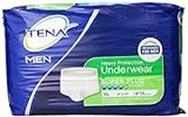 TENA for Men Heavy Protection Underwear, Super Plus Absorbency, XL, 14 Count