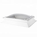 Coxdome Skylight Window - Triple Glazing Polycarbonate Rooflight Dome & Kerb for Flat Roof. Manual-Opening Roof Light Great for House Extension or Office Room (600x600mm, Clear)