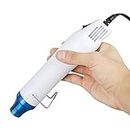 Multi-purpose Professional Heat Gun Pen Tool Portable Mini Electric Heating Nozzle Hot Air Gun for DIY Embossing Shrink Drying Paint Art (White)