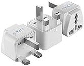 Ceptics AUS to UK, Ireland, UAE Travel Plug Adapter (Type G) - Perfect for using International Electronics in UAE - Charge your Cell Phones, Laptops, Tablets - Grounded - 3 Pack (GP-7-3PK)