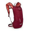 Osprey Kitsuma 7L Women's Biking Backpack with Hydraulics Reservoir, Claret Red
