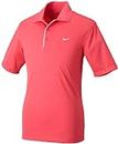 Nike Golf Dri-Fit UV Tech SS Polo, aster pink/white/white (662), Medium