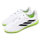 adidas Copa Pure.4 In White Black Lucid Lemon Indoor Men Soccer Shoes GZ2537