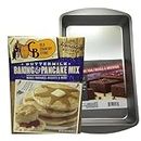 Cracker Barrel Old Country Store Buttermilk Baking & Pancake Mix (Biscuits, Pancakes, Waffles, Cobblers and more) 1 x 32oz(2 lb)(907g) also includes a 10"X6" metal Baking Pan Plus Bonus Select Hockey Cards from Great Canadian Mercantile