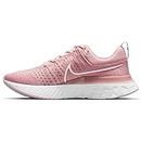 Nike Women's React Infinity Run Flyknit 2 Casual Running Shoe, Pink Glaze/White-pink Foam, 9.5
