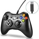 TCOS TECH Xbox 360 Wired Controller Gamepad Joystick for Xbox 360 and PC