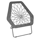 Impact Bungee Chair, Portable Folding, Hex, Gray