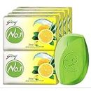 Godrej No.1 Bathing Soap Lime & Aloe Vera Grade 1 Soap & Long-lasting Fragrance, (150g each) - Pack of 9